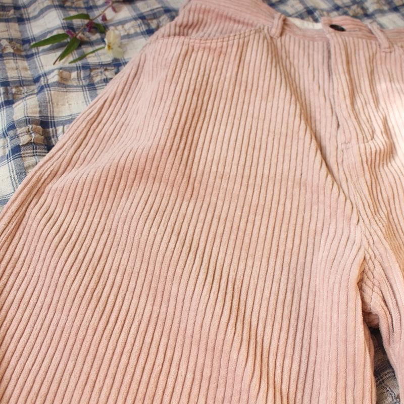 【新品】yuni コーデュロイ パンツ M ワイド 綿100％ 日本製