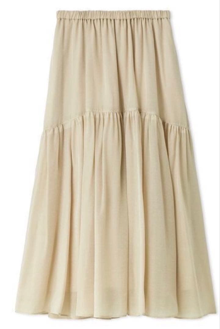 【新品未使用】MilaOwen setup衿付きニットティアードスカートコーデS