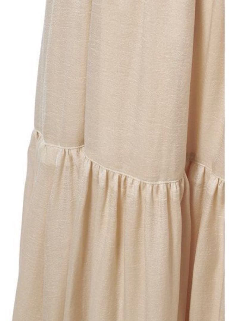 【新品未使用】MilaOwen setup衿付きニットティアードスカートコーデS