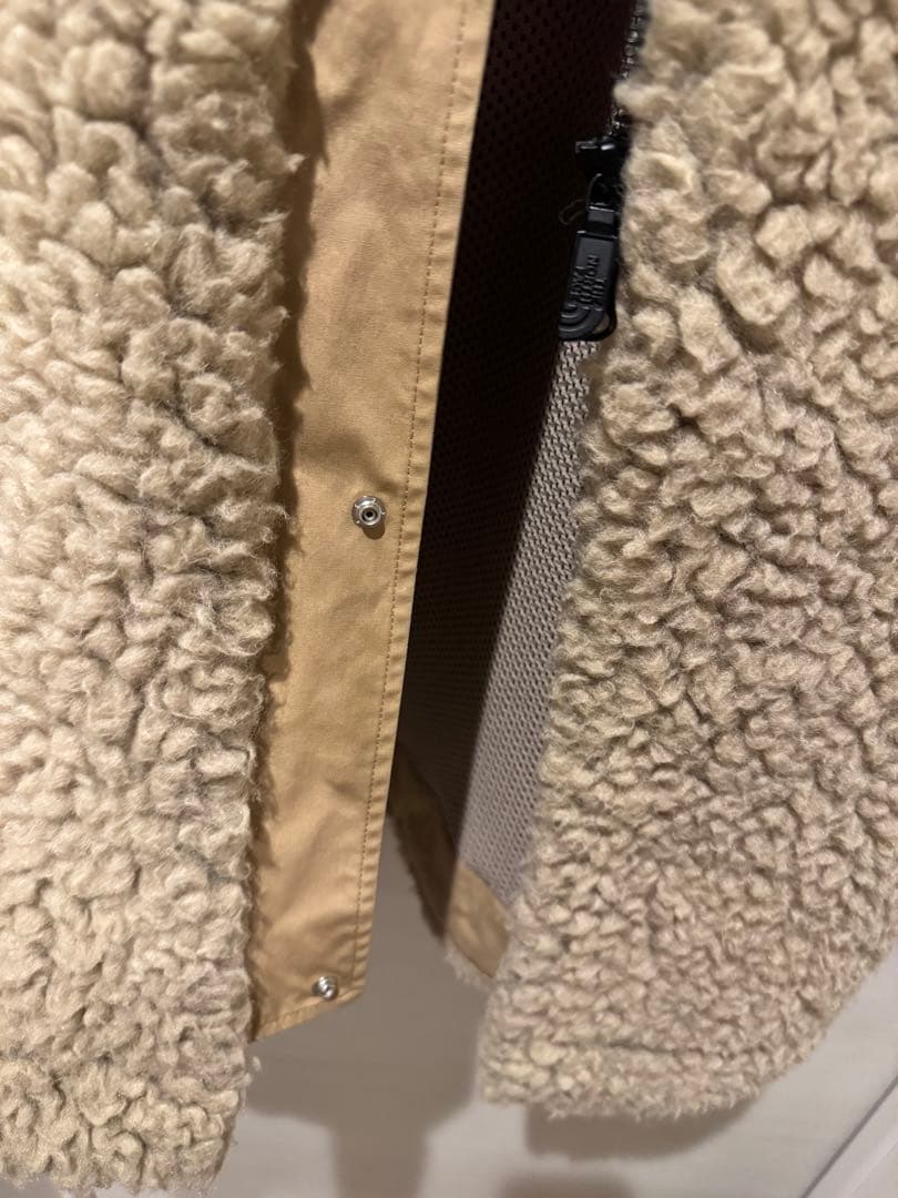 THE NORTH FACE ボアロングコート ベージュ