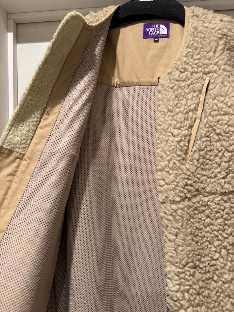 THE NORTH FACE ボアロングコート ベージュ