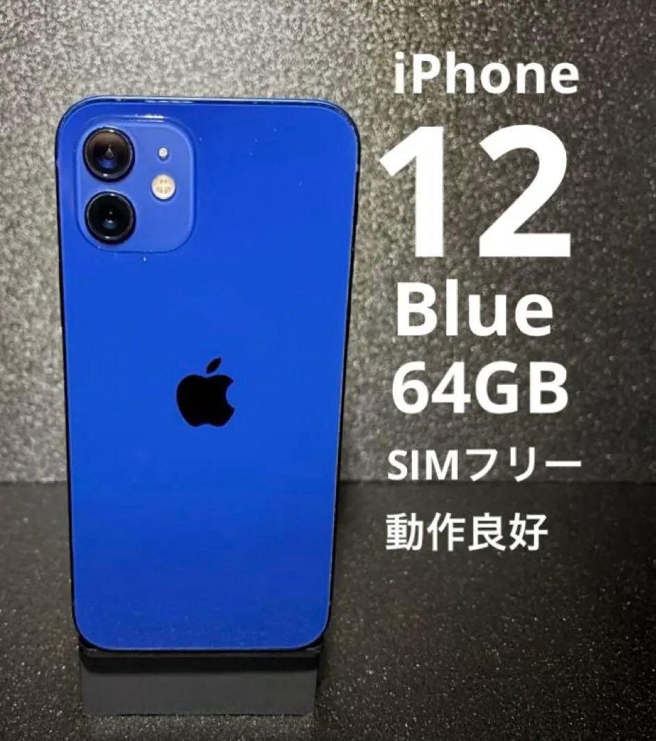 iPhone 12 Blue 64GB 動作良好 最新iOS