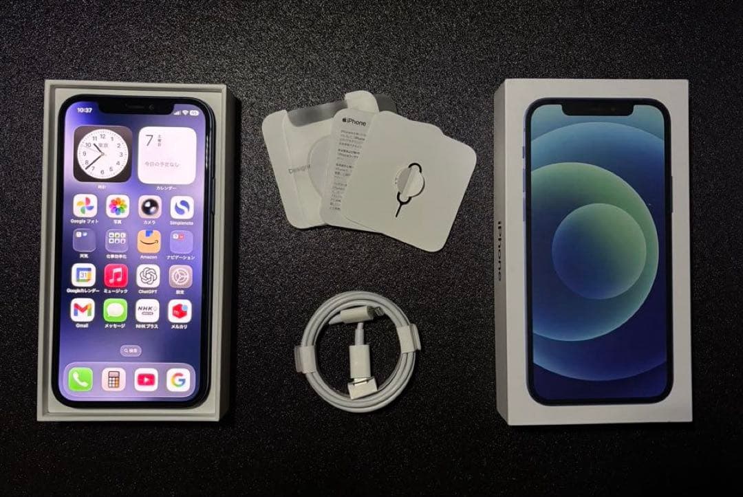 iPhone 12 Blue 64GB 動作良好 最新iOS