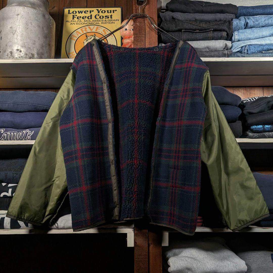 名作　80s　USA製　エルエルビーン　ダックジャケット　カバーオール　2way