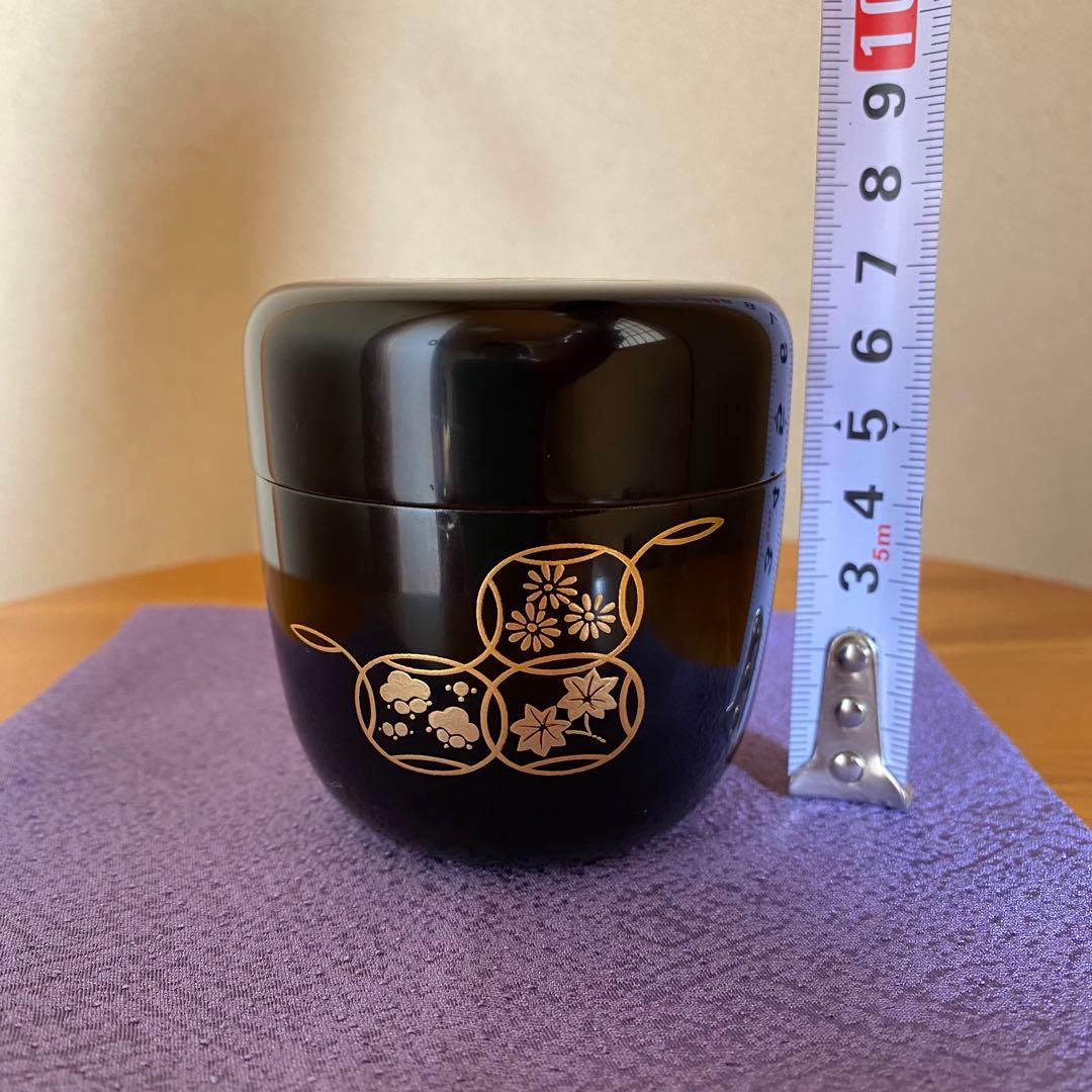 茶道具　棗　箱書き　花押　宗哲