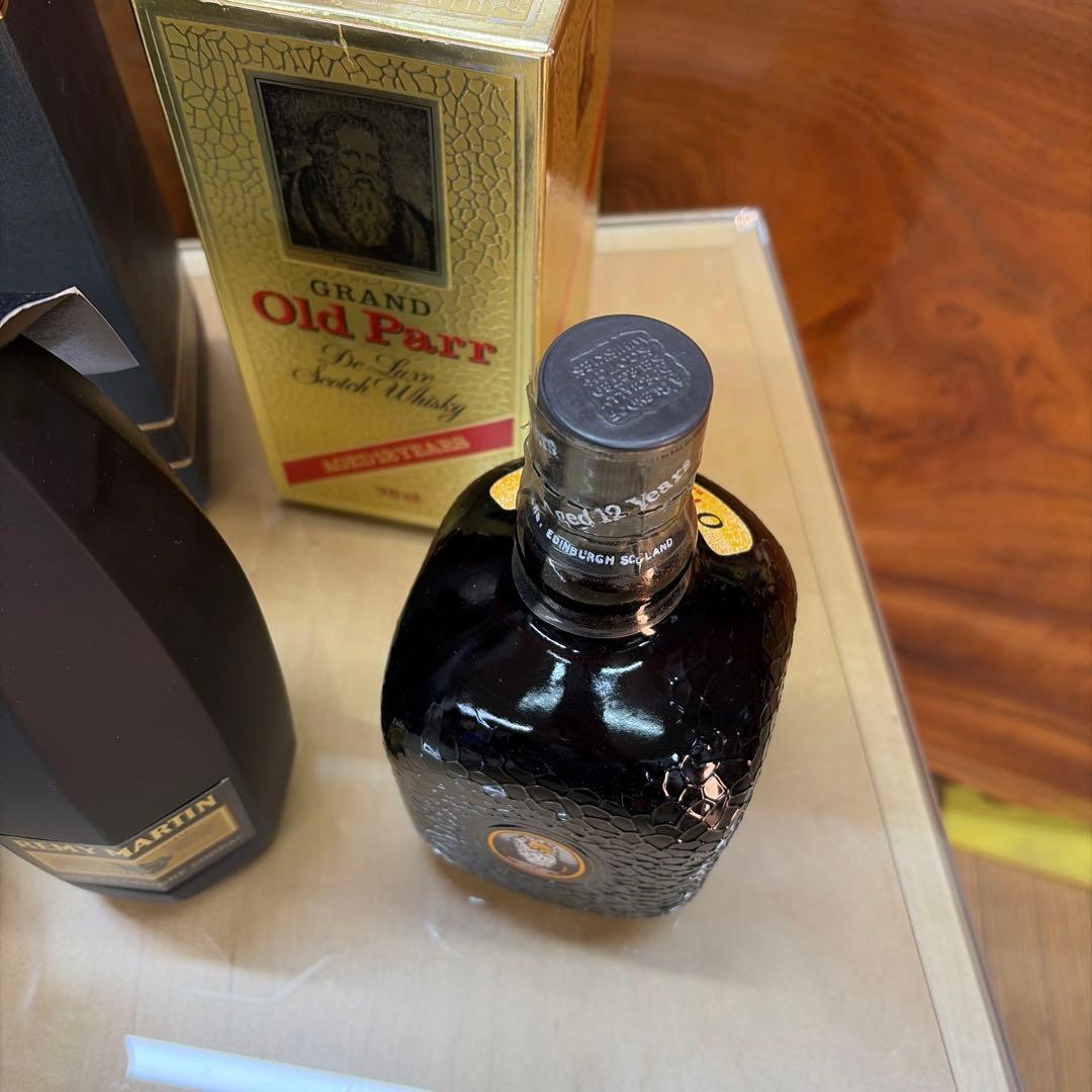 YSL REMY MARTIN、Otaru、Old Parr 古酒3本