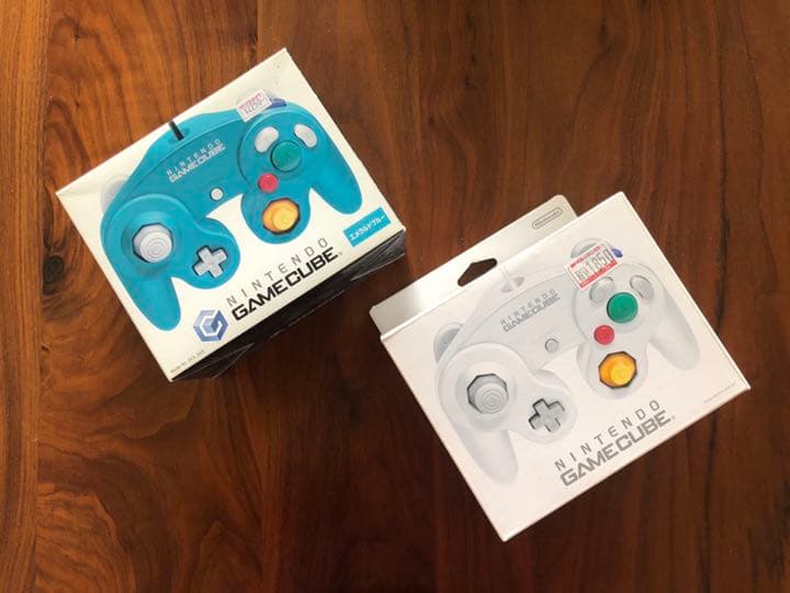 ニンテンドーゲームチューブ　コントローラ　エメラルドブルー　ホワイト　2個セット