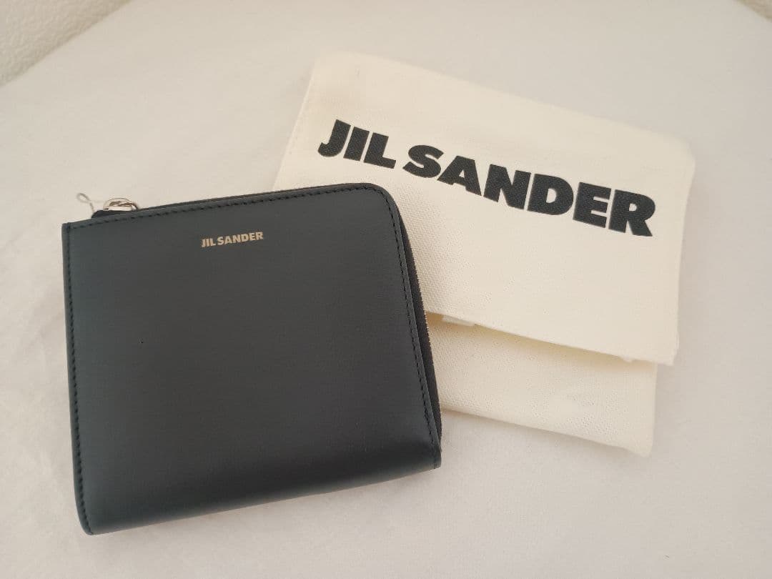 新品未使用JILSANDER ジルサンダー 財布 レザーミニウォレット ブラック