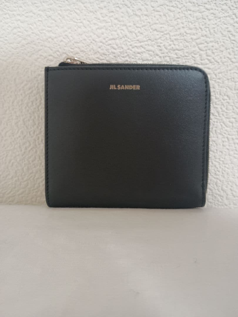 新品未使用JILSANDER ジルサンダー 財布 レザーミニウォレット ブラック