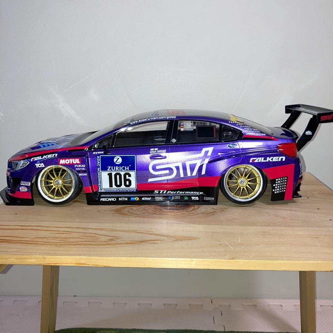 タミヤ　SUBARU WRX STI NBRチャレンジ ボディ
