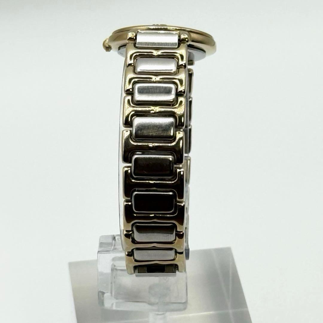 【稼動/新品電池】イヴサンローラン　青文字盤　コンビカラー　腕時計　レディース