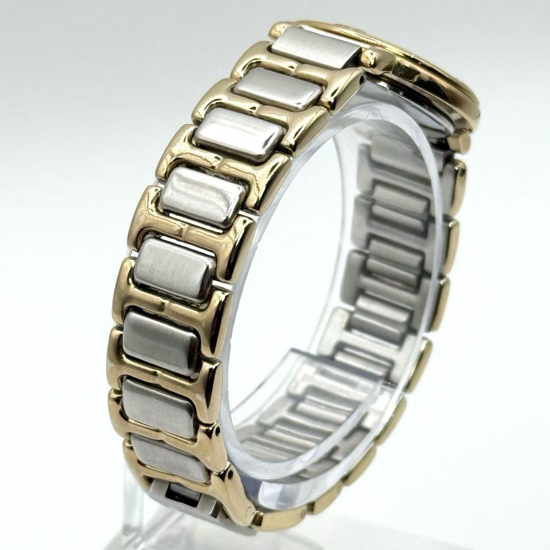 【稼動/新品電池】イヴサンローラン　青文字盤　コンビカラー　腕時計　レディース