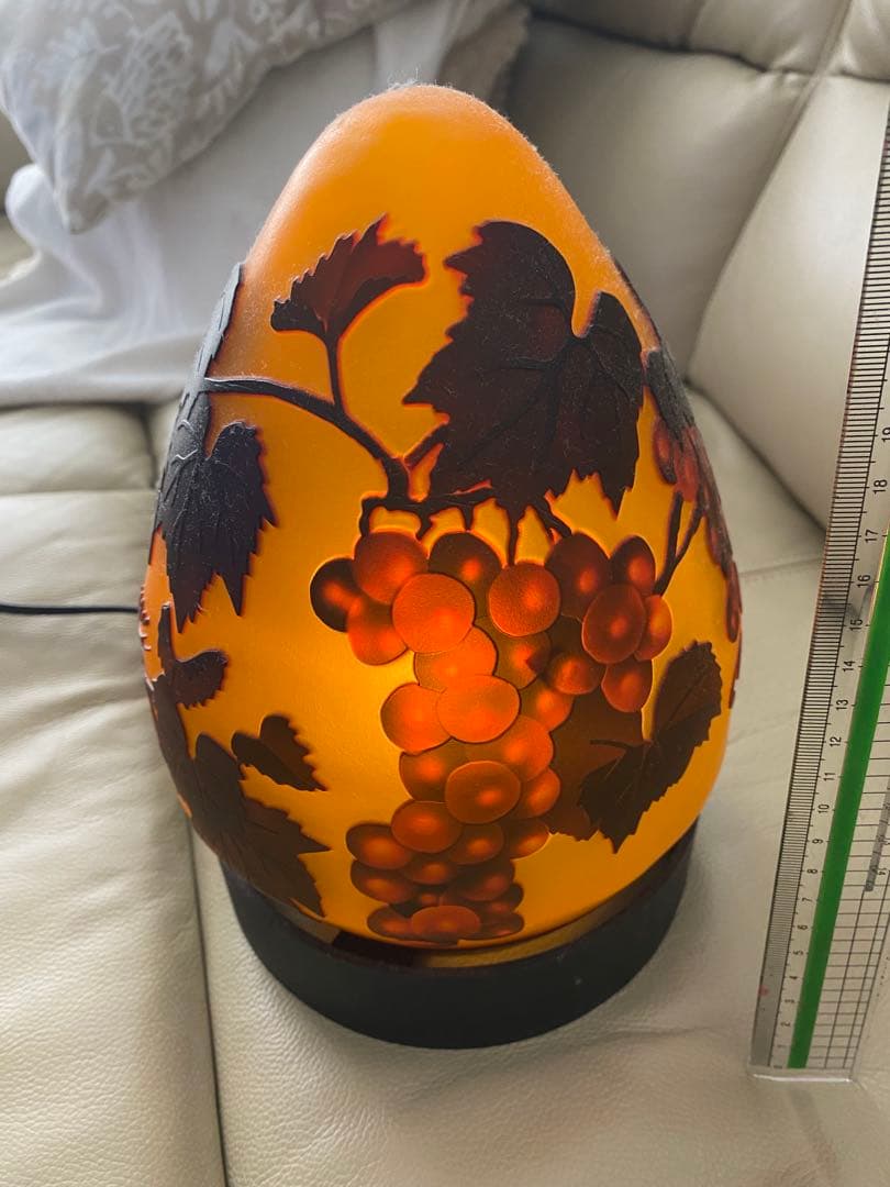 ガレ風ぶどう柄ランプ値下げしました!