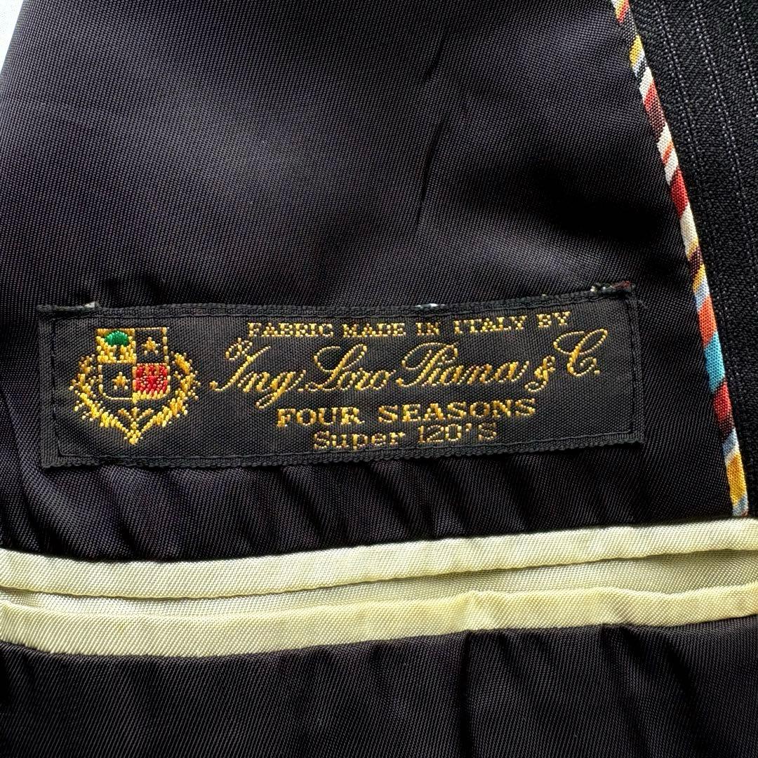 ★ロロピアーナ★ ポール スミス スーツ Super120's 日本製 黒 L