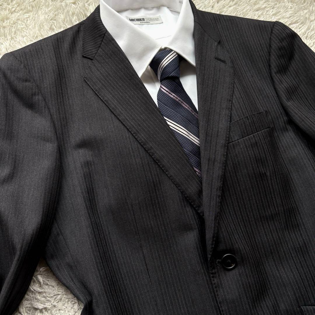 ★ロロピアーナ★ ポール スミス スーツ Super120's 日本製 黒 L