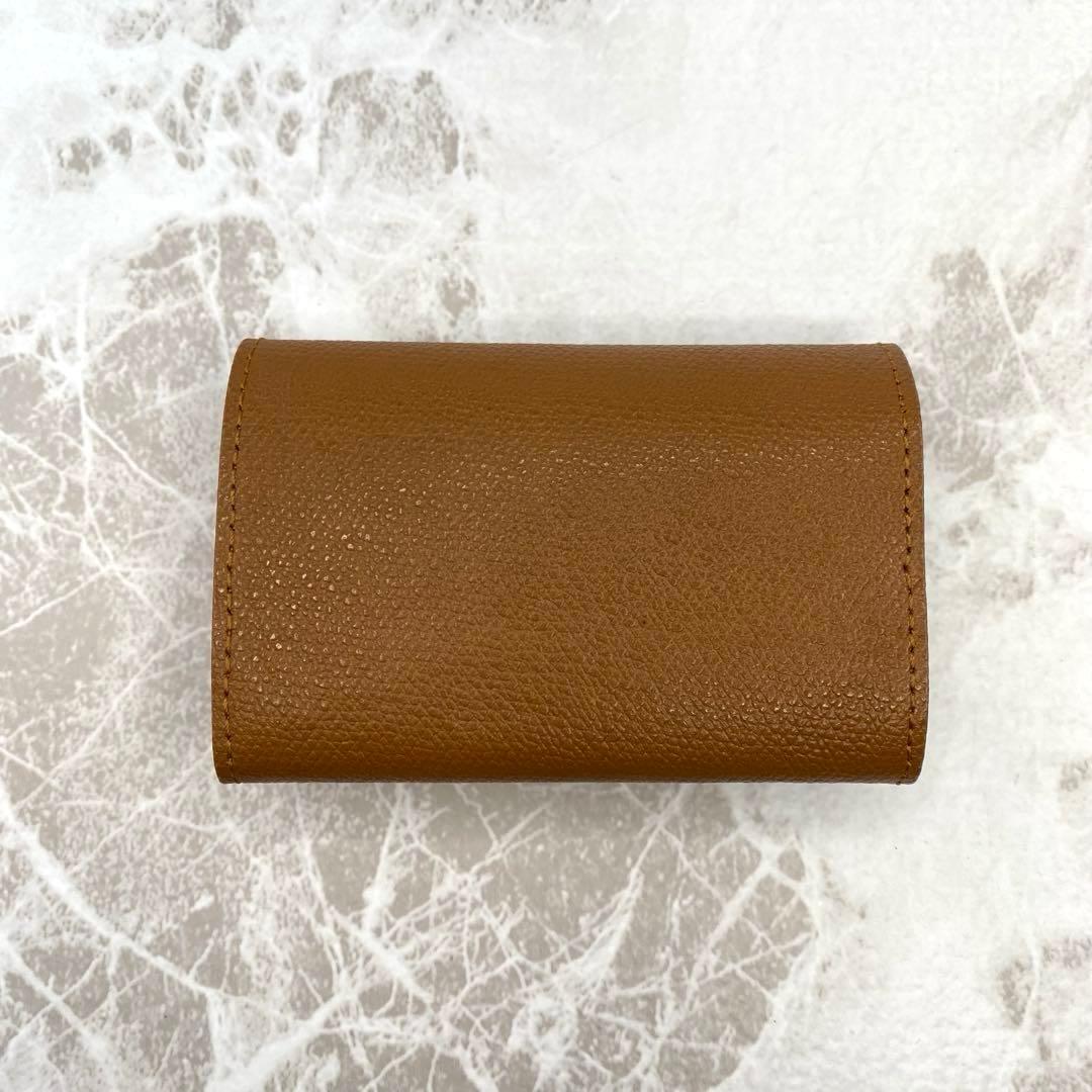 新品 abrAsus アブラサス 小さい財布 キャメル エンボス