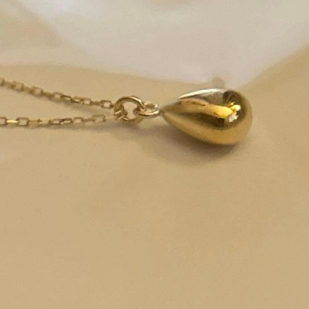 K18YG しずくネックレス