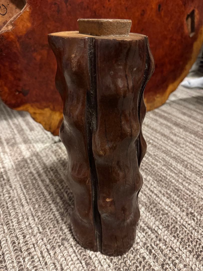 一枚板 オーバル形状の木製座卓 約130cm