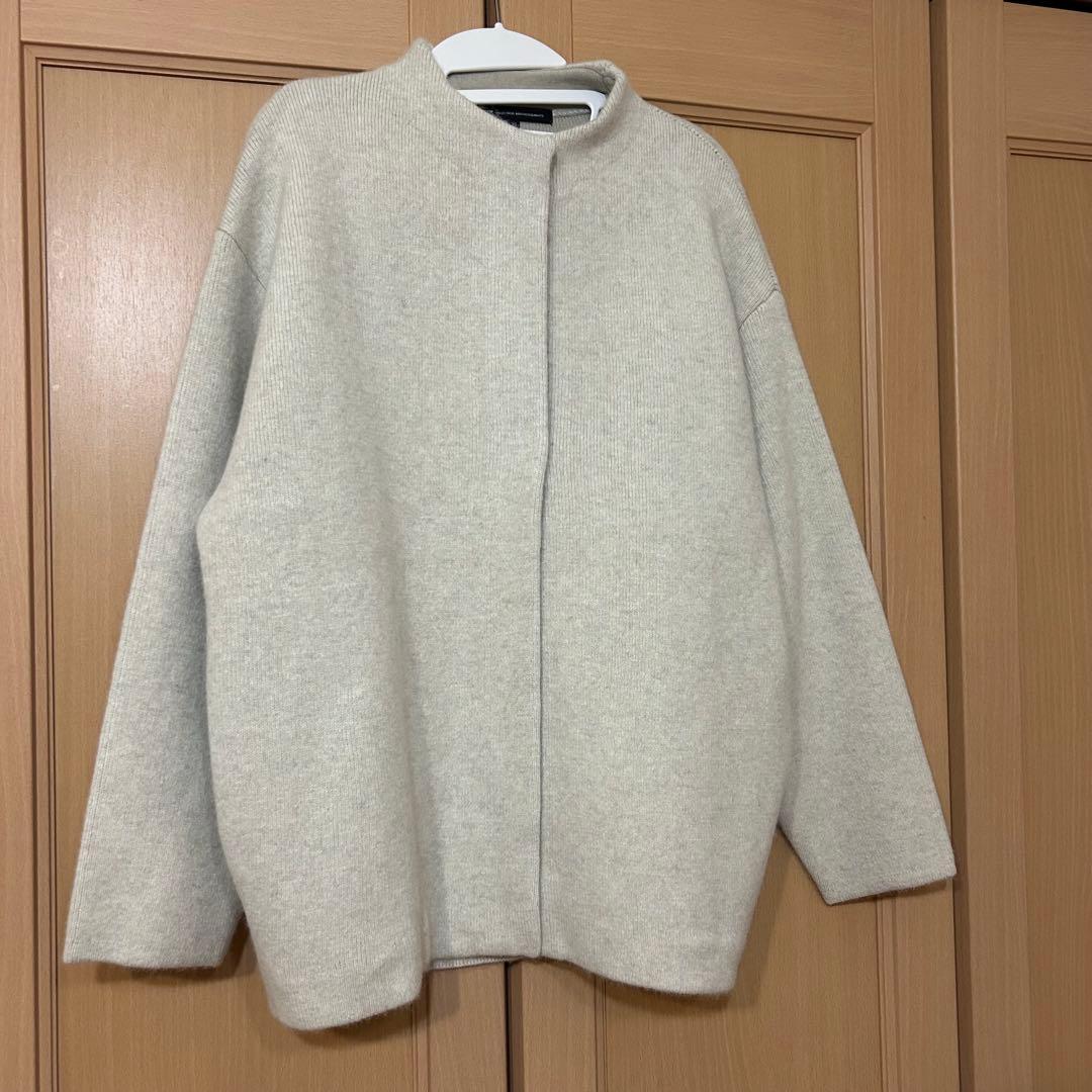 23区　【見上愛さん着用】ラクーンブレンドダブルフェイス ニット アウター　32