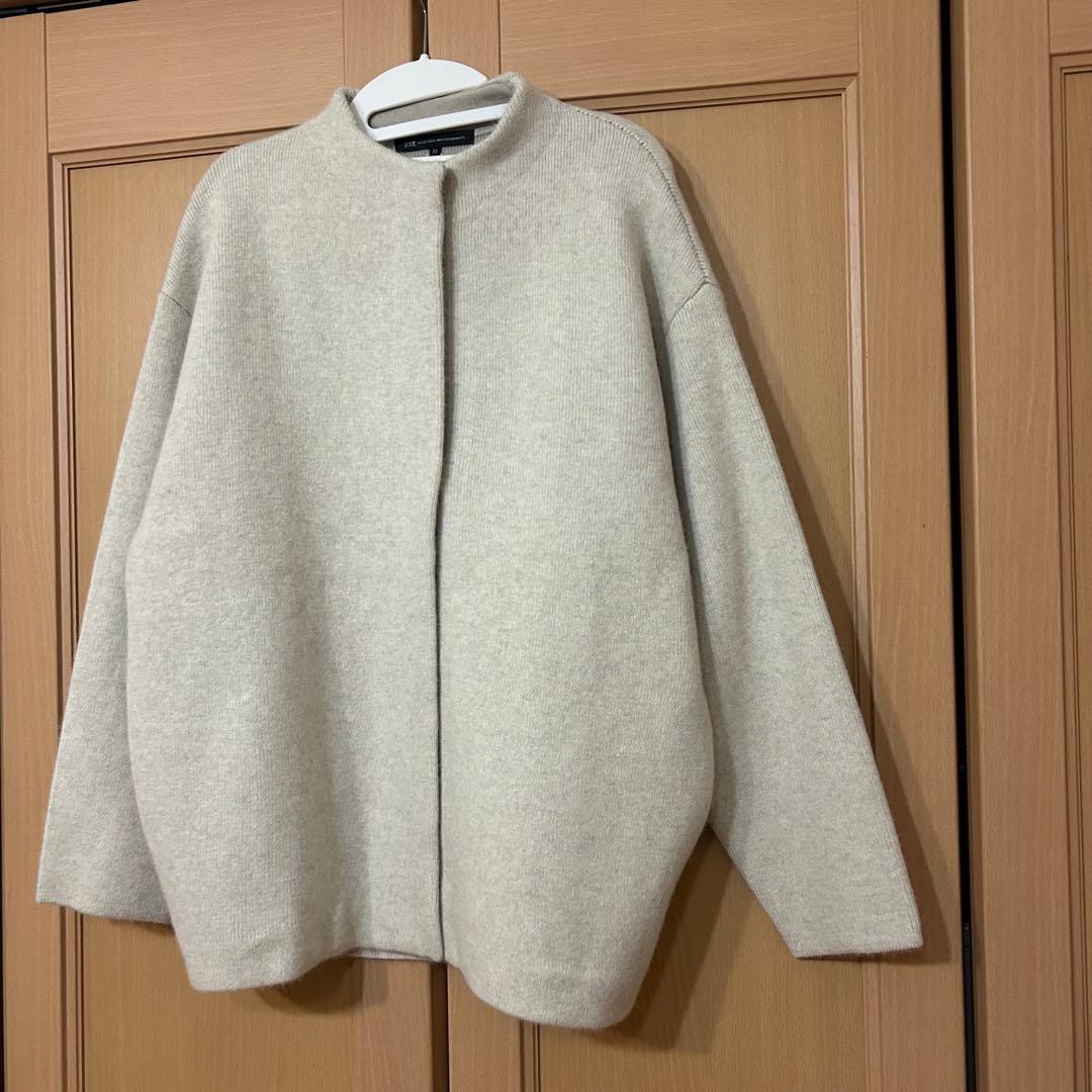 23区　【見上愛さん着用】ラクーンブレンドダブルフェイス ニット アウター　32