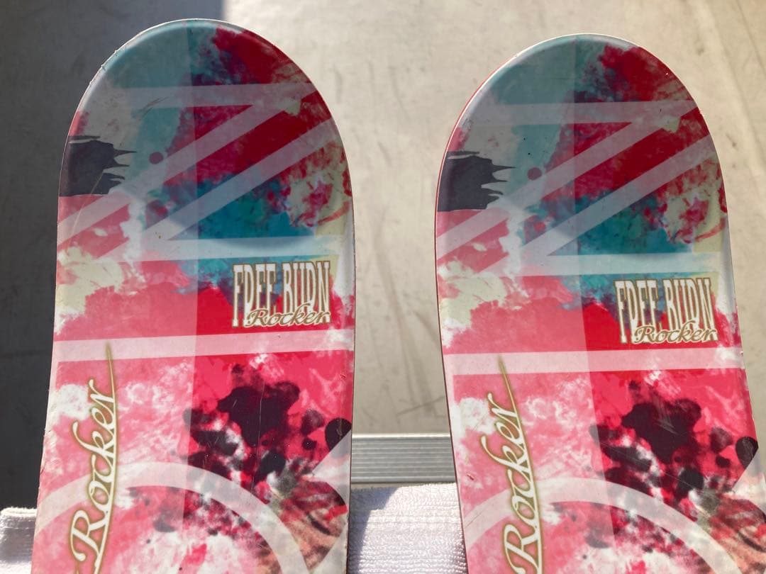 【美品】ショートスキー(ファン　ミッド　ミドル)ボードと解放ビィンディングセット