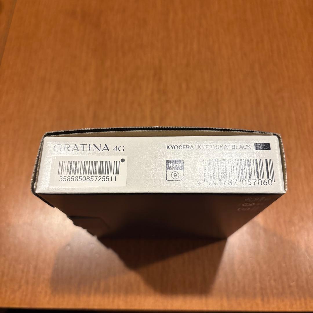 au GRATINA 4G KYF31 ブラック 新品未使用　SIMロック解除済