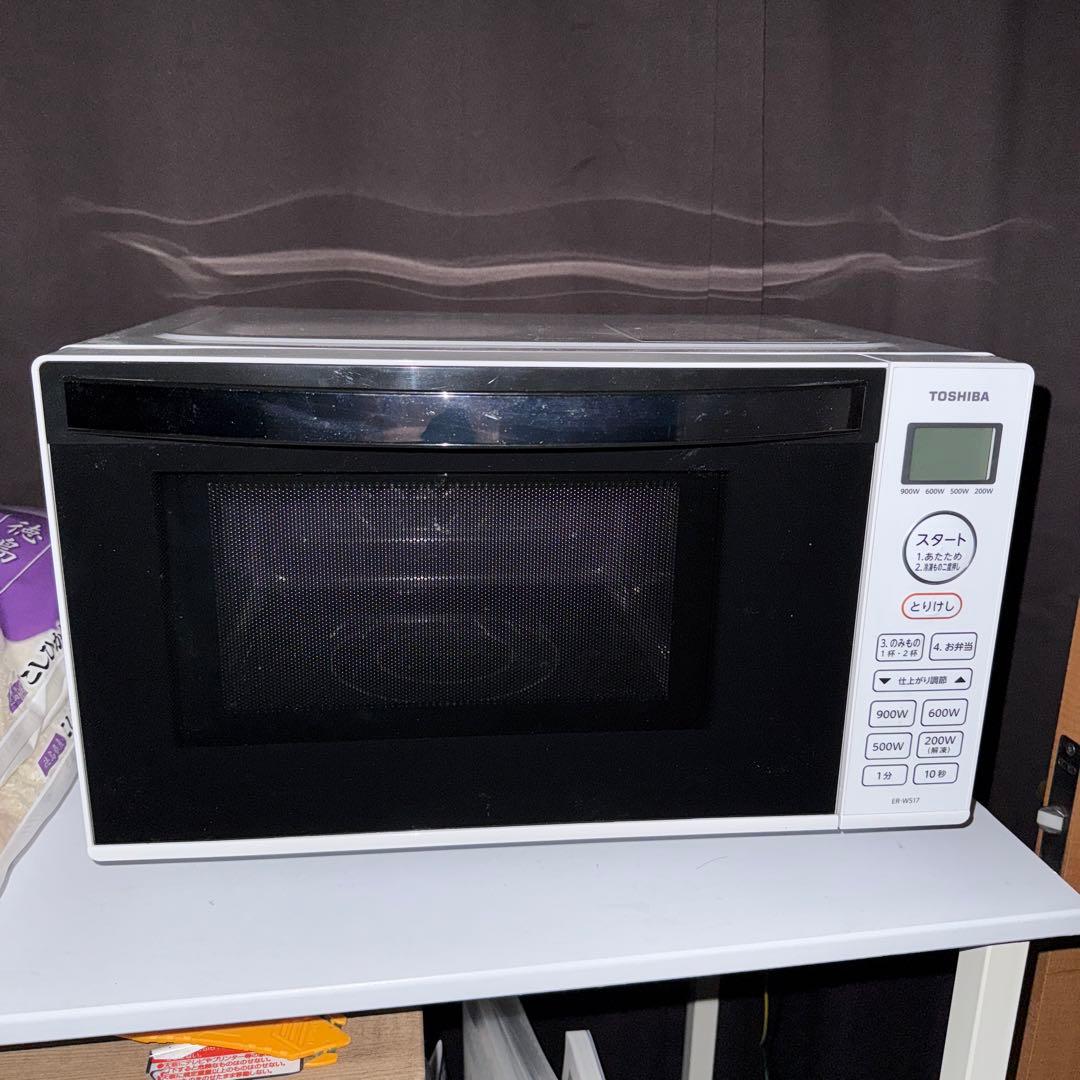 【美品】TOSHIBA 電子レンジ ER-WS17 2022年製 ホワイト