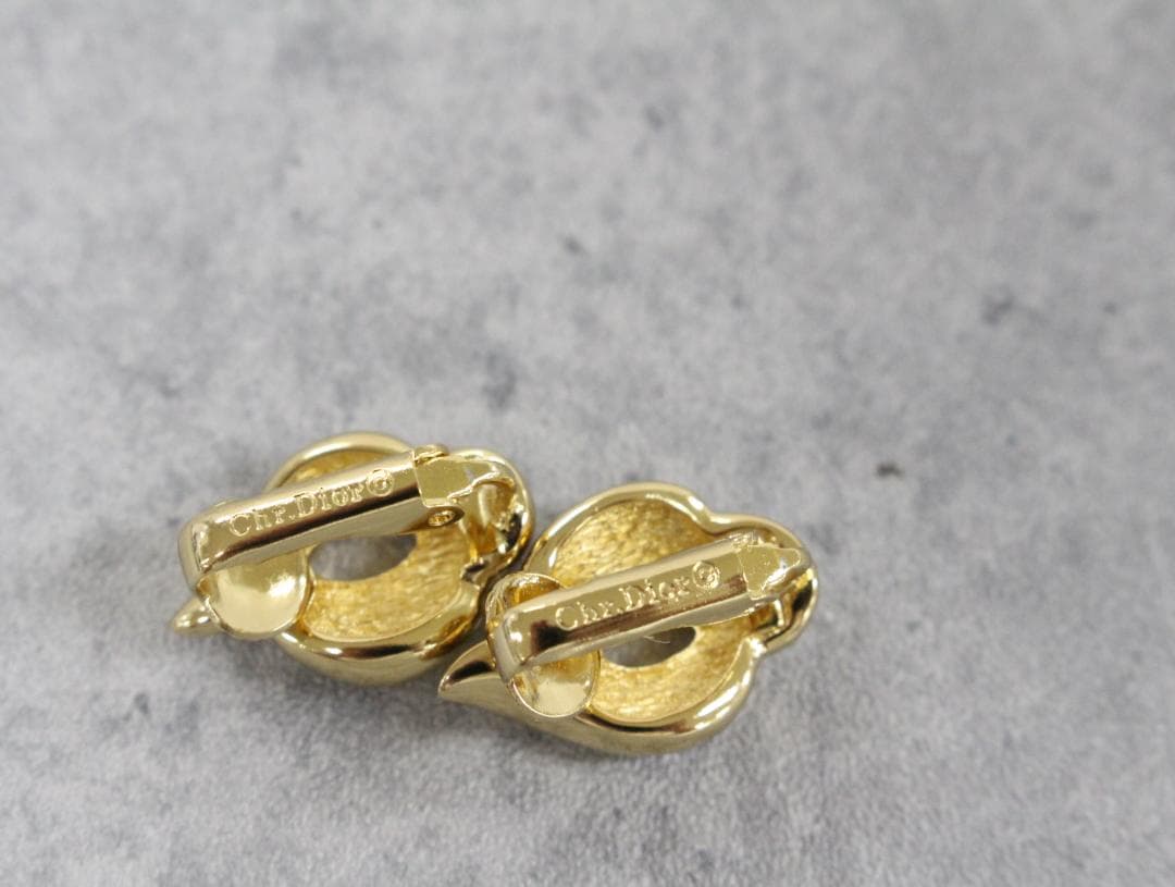 ▲美品 Dior ディオール ネックレス イヤリング セット ラインストーン