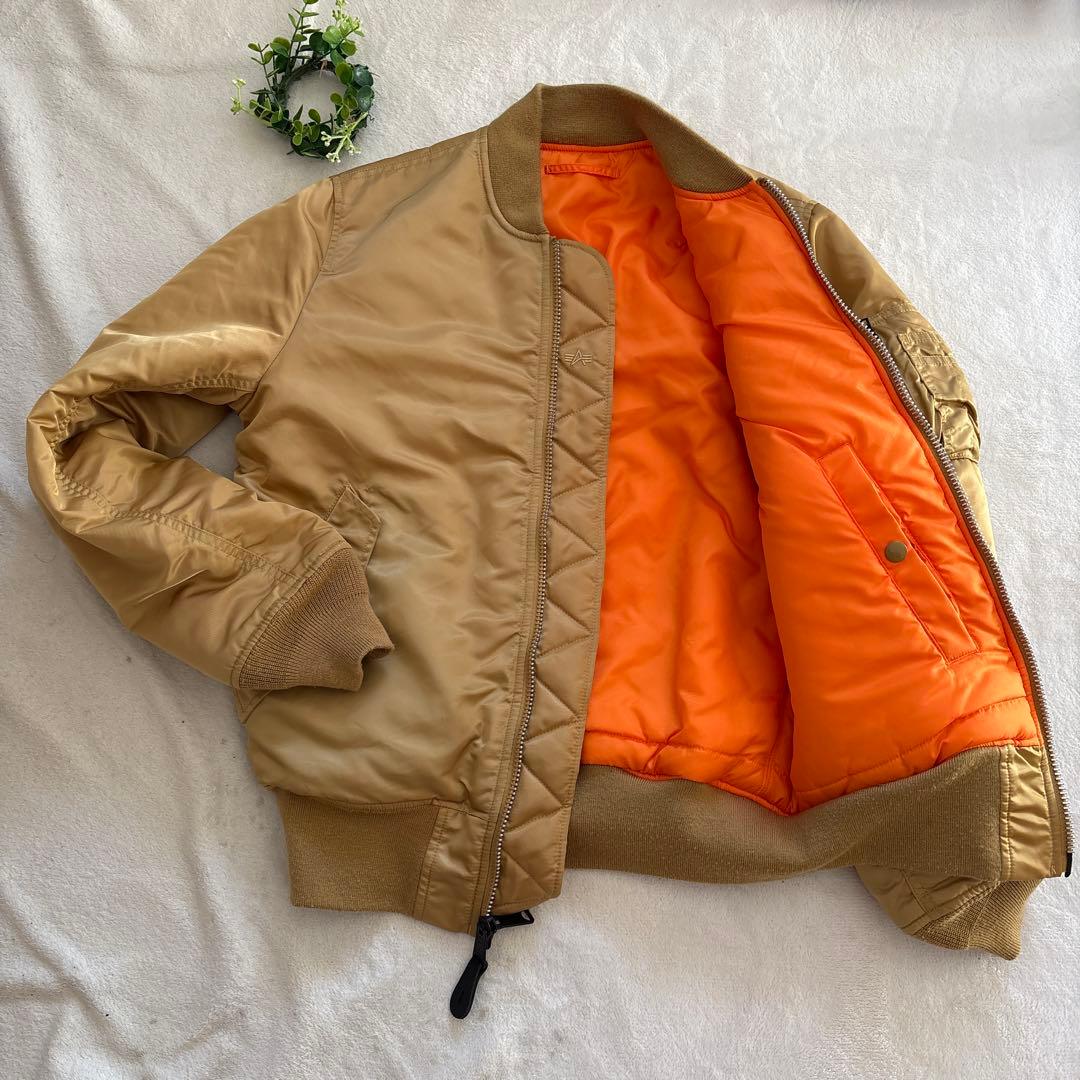 レア✨美品✨ALPHA アルファ MA-1 フライトジャケット　リバーシブル