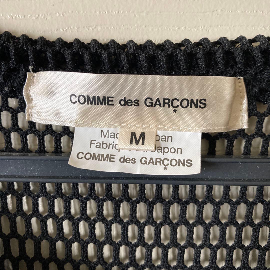 コムデギャルソン Mサイズ メッシュワンピース ロングワンピースブラック 黒
