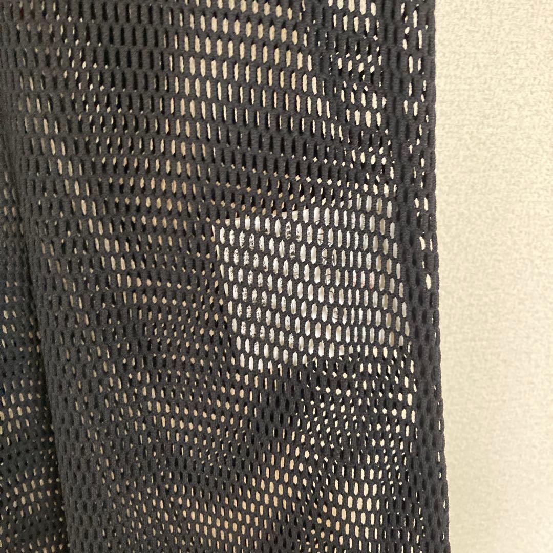 コムデギャルソン Mサイズ メッシュワンピース ロングワンピースブラック 黒