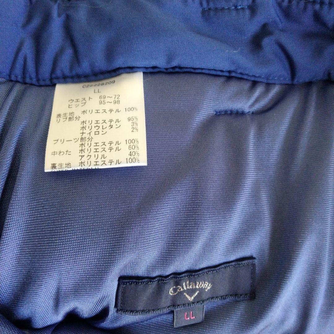 新品タグ付☆Callaway ゴルフ 中綿 キルティング スカート フリル 青