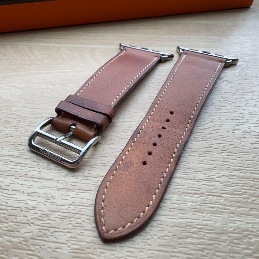 2067 Apple Watch エルメス　ブラウン　HERMES レザー