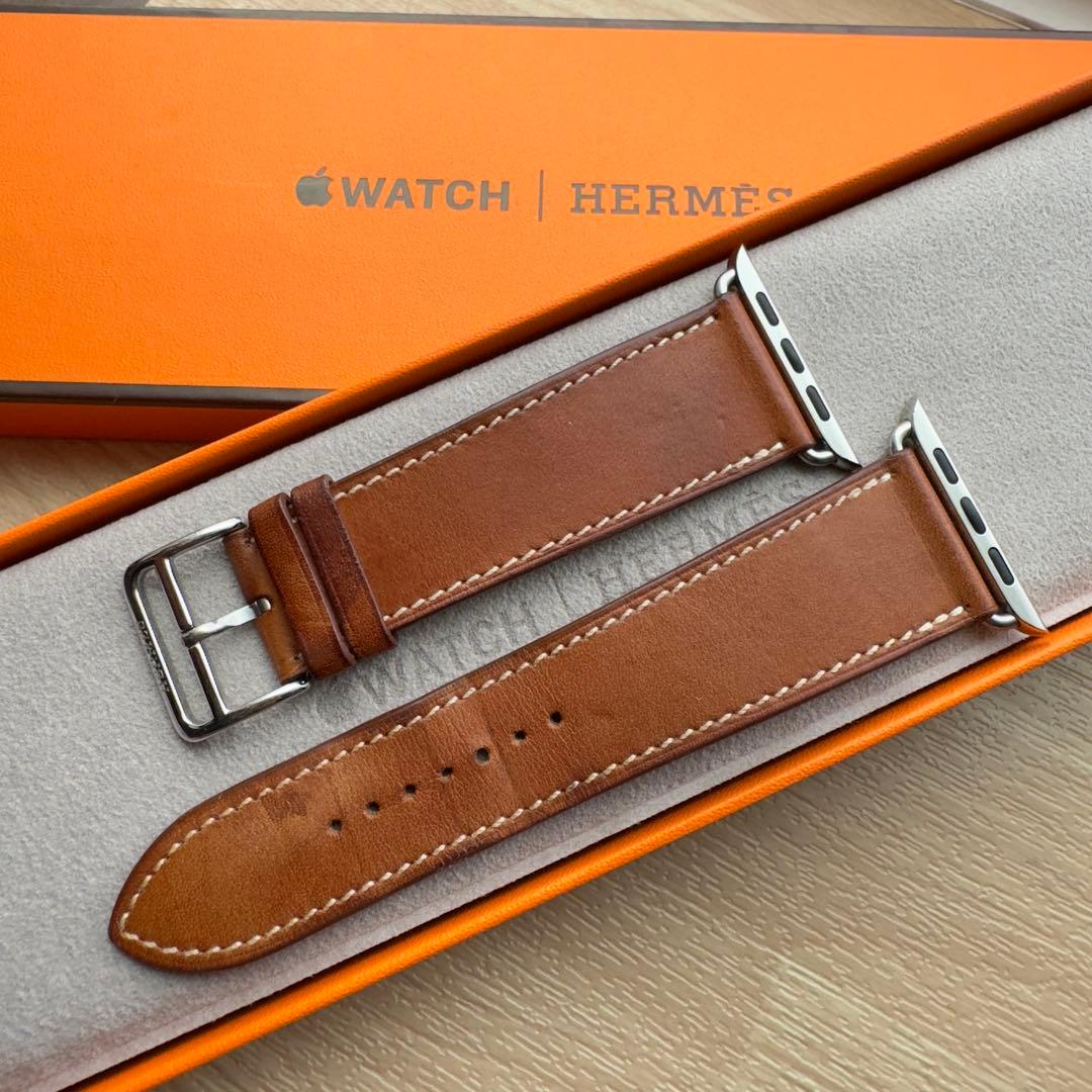 2067 Apple Watch エルメス　ブラウン　HERMES レザー