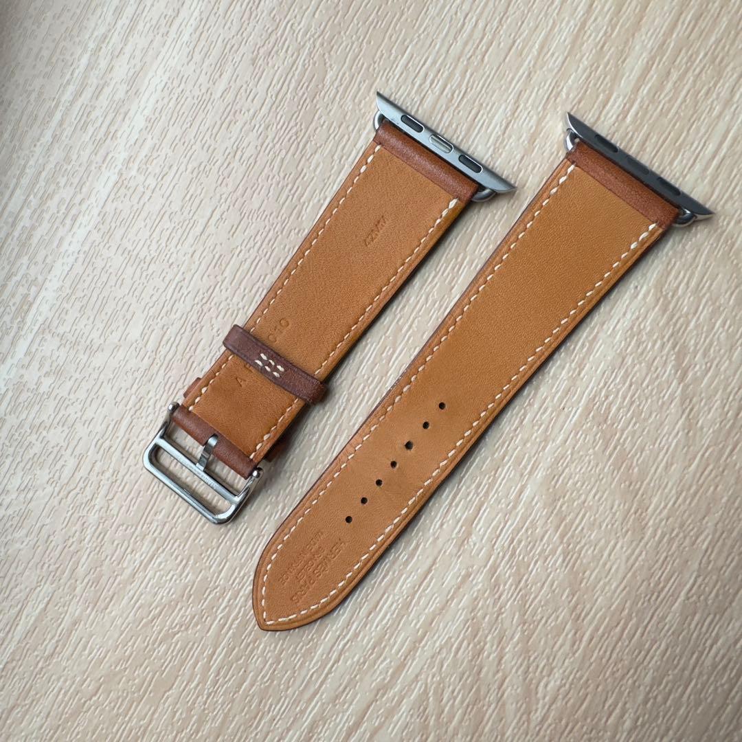 2067 Apple Watch エルメス　ブラウン　HERMES レザー