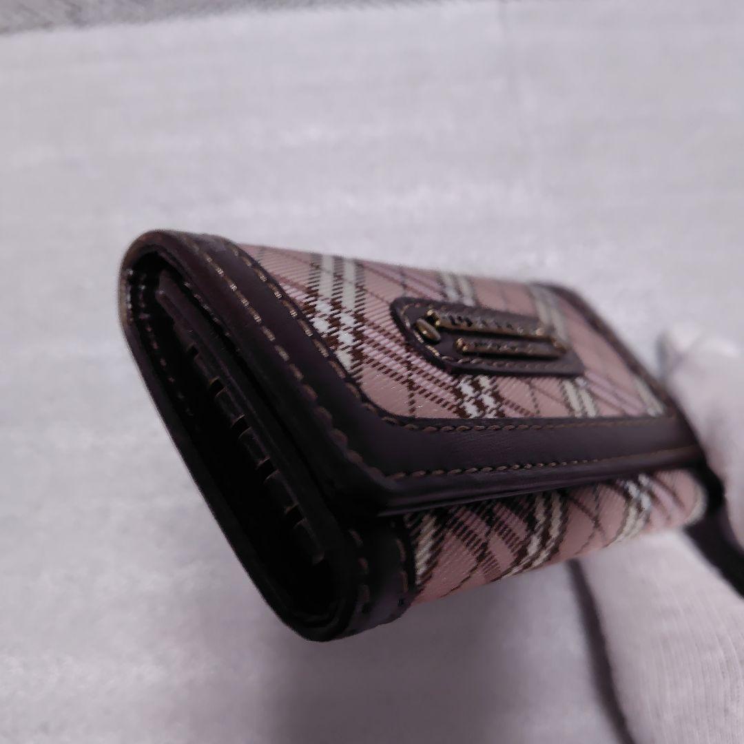 BURBERRY BLUE LABELピンクチェック柄キーケース ★新品未使用★