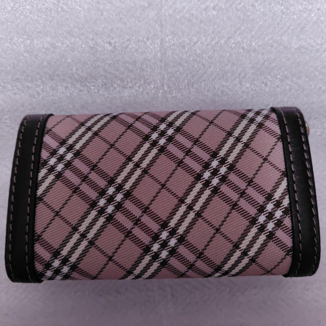 BURBERRY BLUE LABELピンクチェック柄キーケース ★新品未使用★