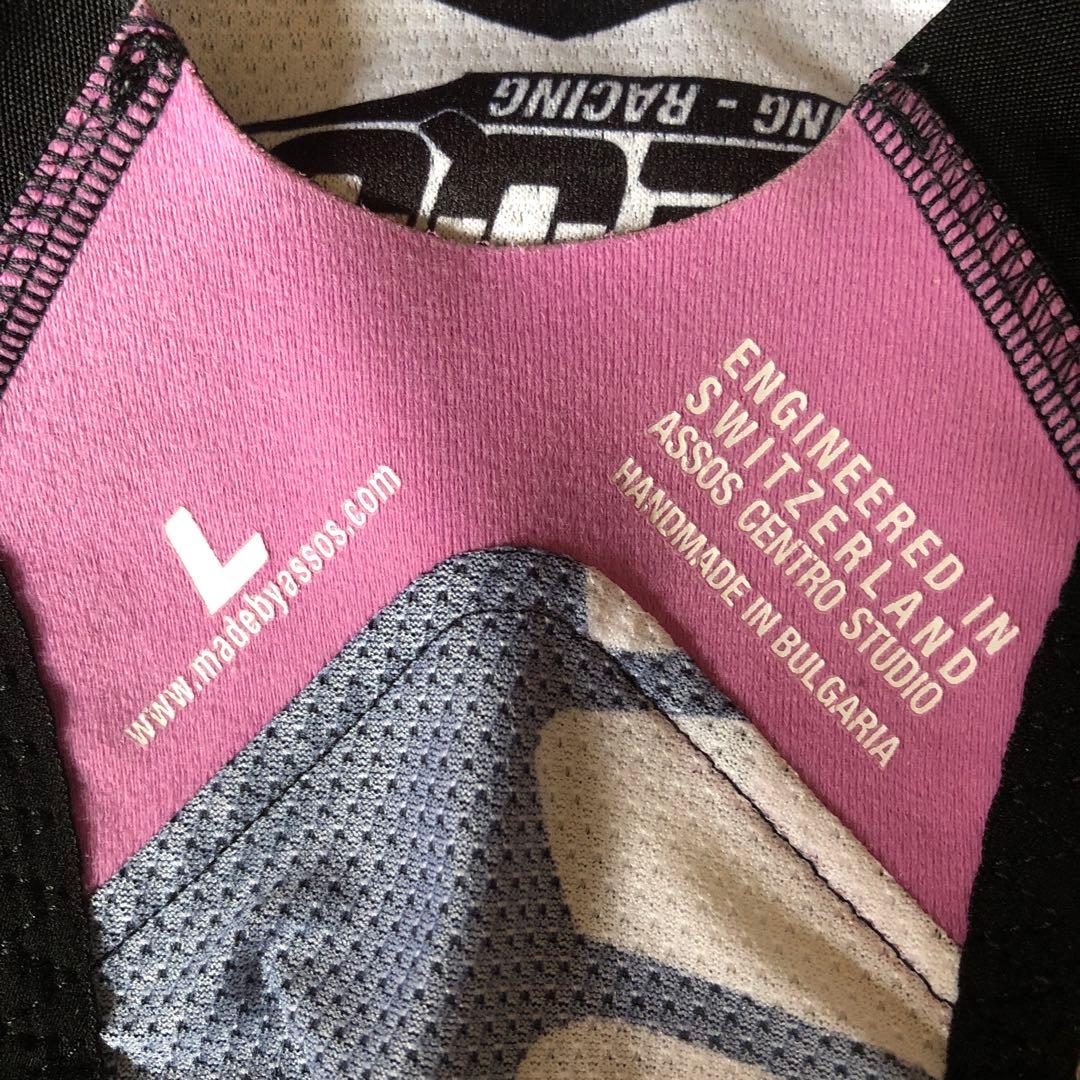 アソス　ASSOS ビブタイツ ブラック アイウェアホルダー付き