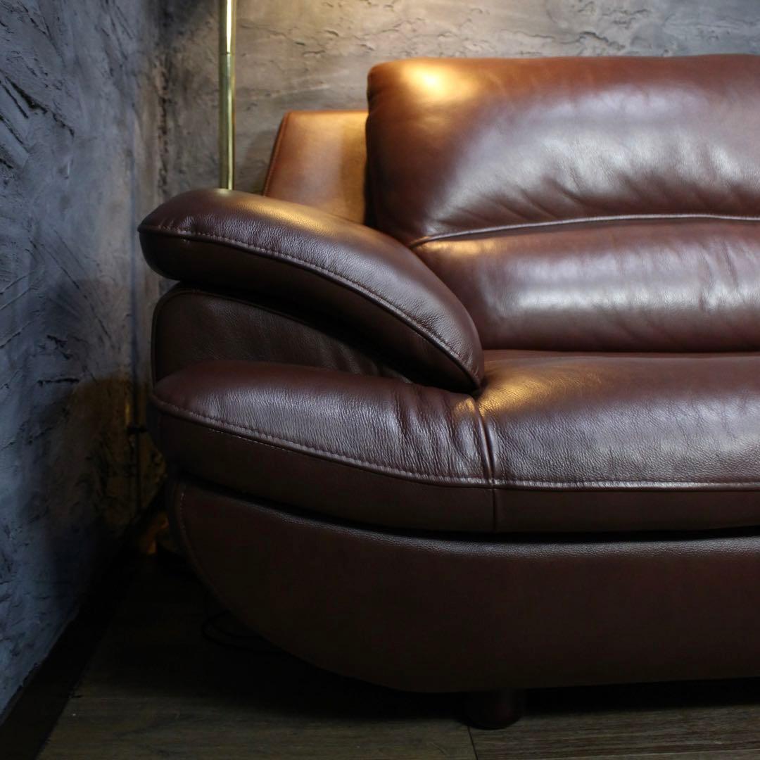 みなとフレンチソファ　本革　極上コレクターコンディション　ソファ