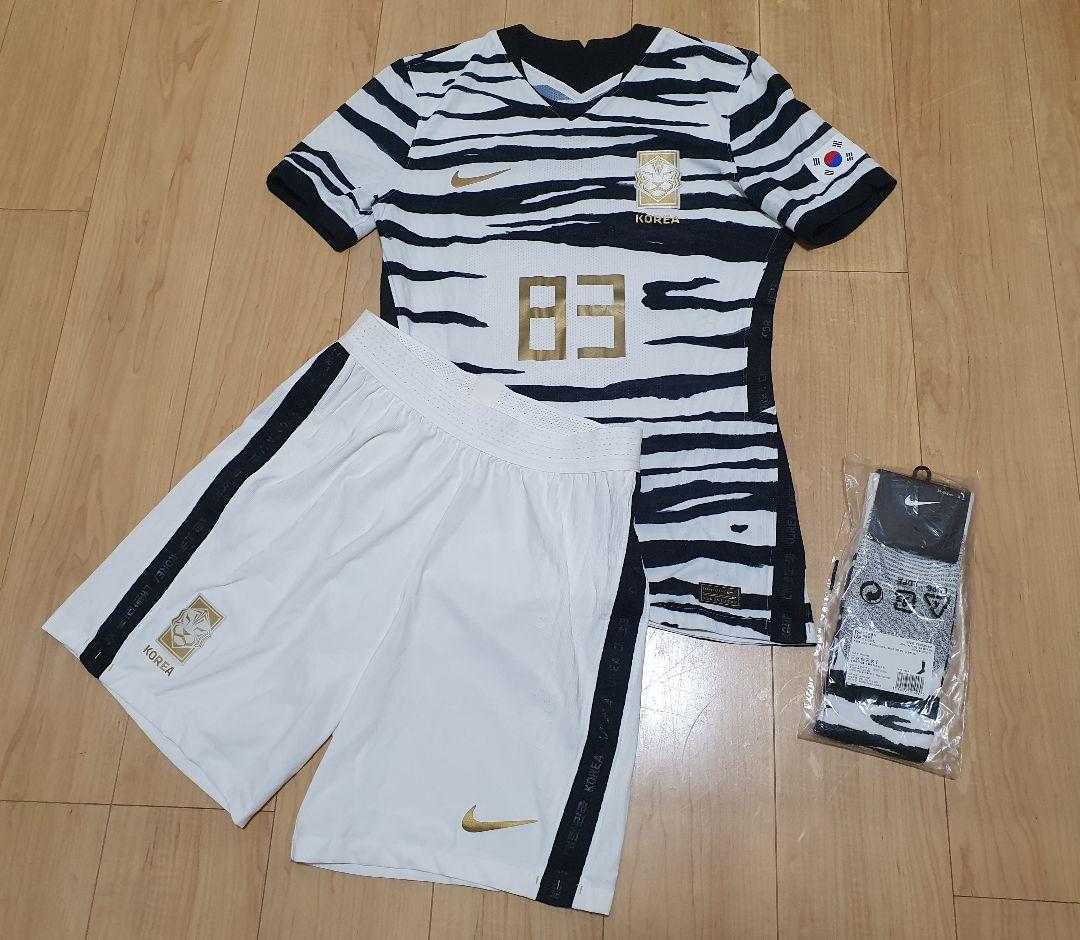 Nike 韓国代表 サッカーウェア3点セット 83番選手実着
