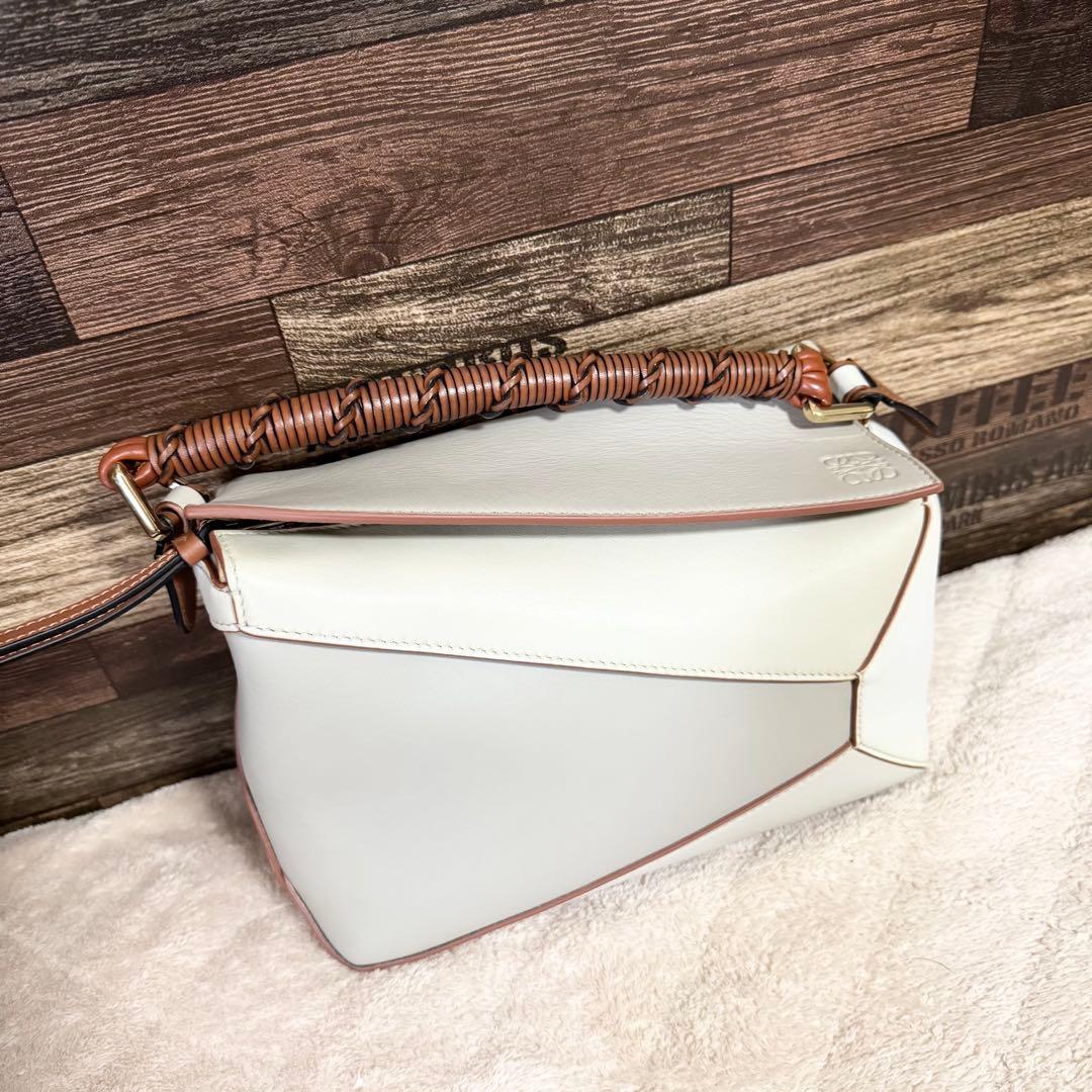 ロエベ パズルバッグ スモール ベージュ系 ギャランティカード 保存袋付き