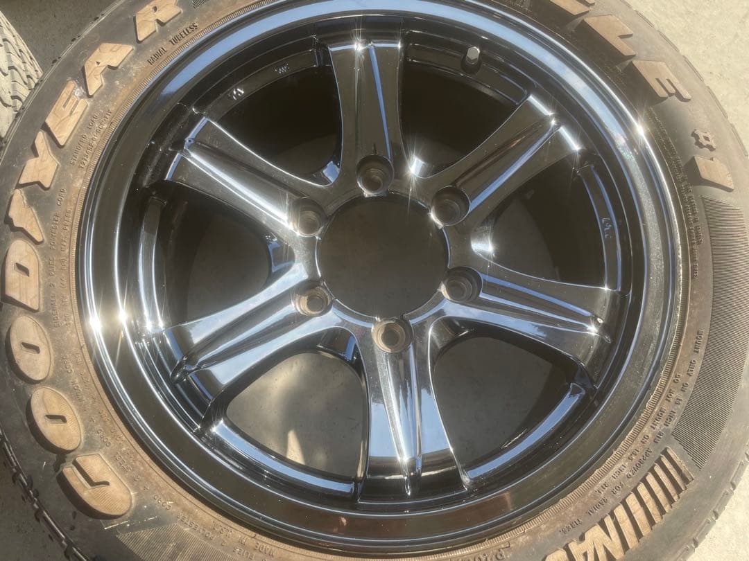 商談中　wedsブラッククロームホイール4本