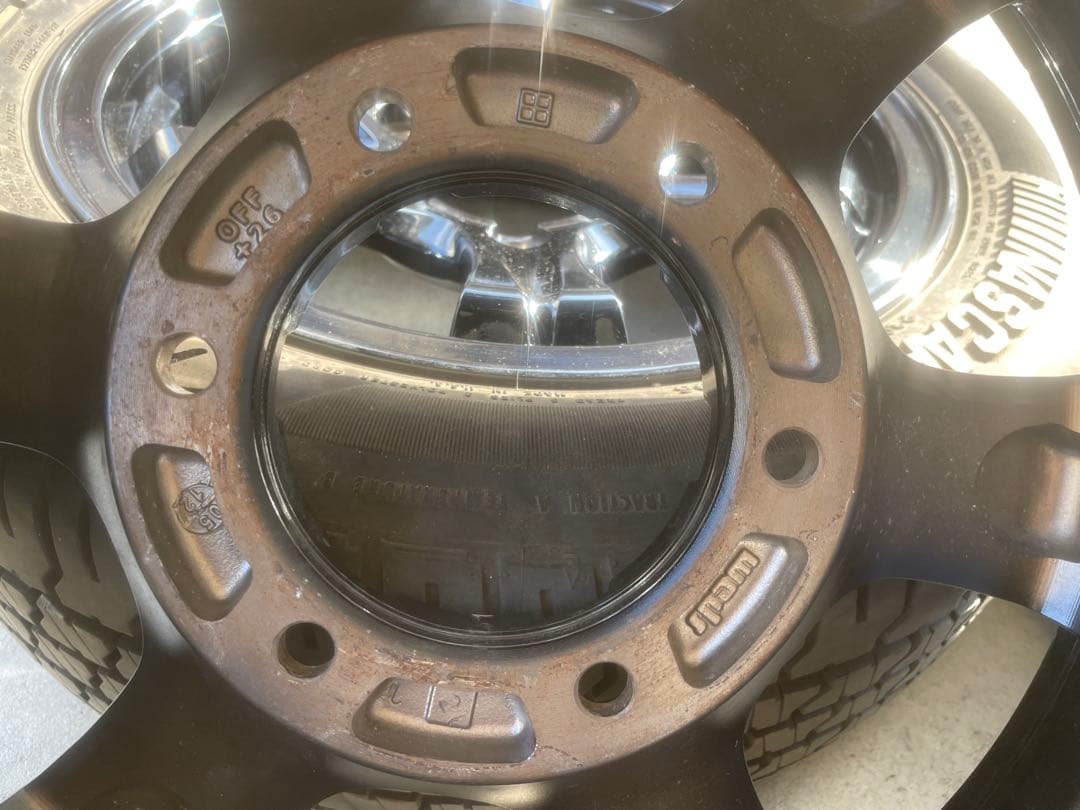 商談中　wedsブラッククロームホイール4本