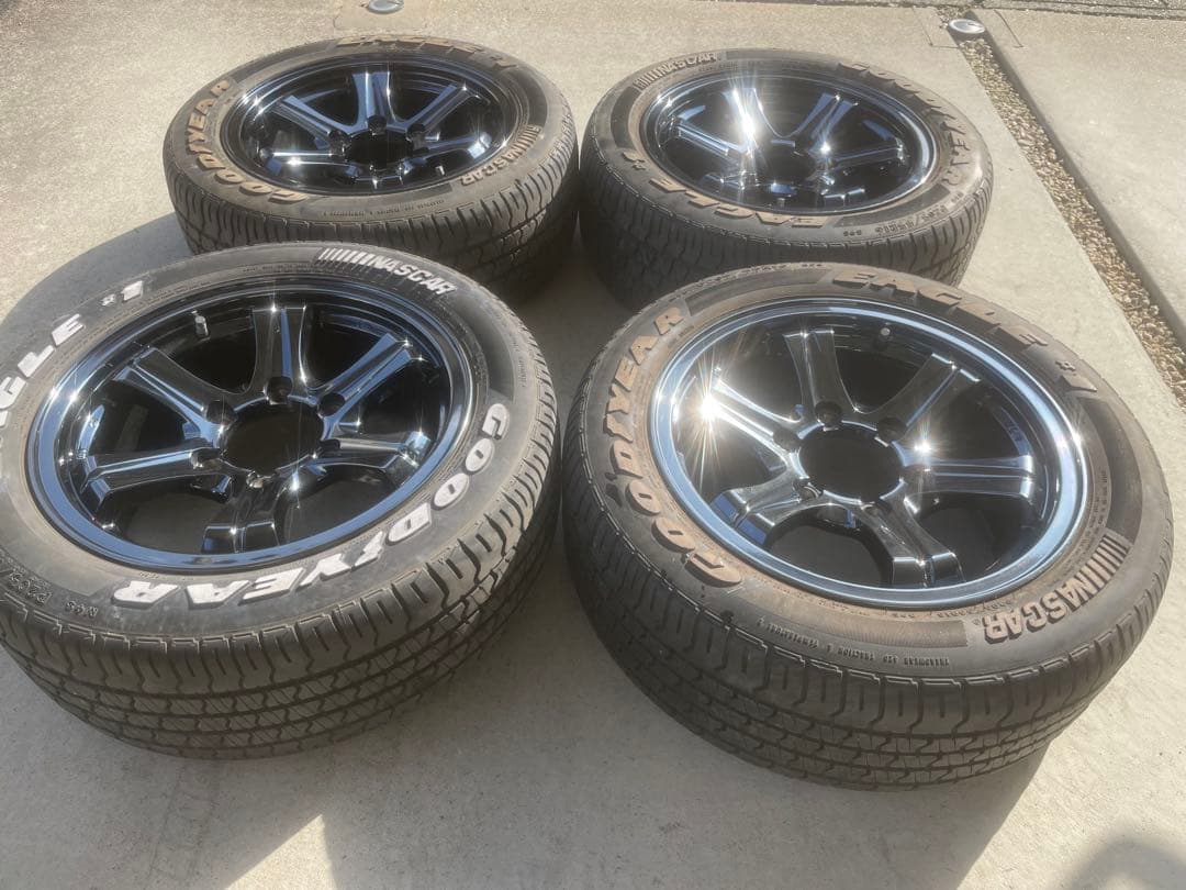 商談中　wedsブラッククロームホイール4本