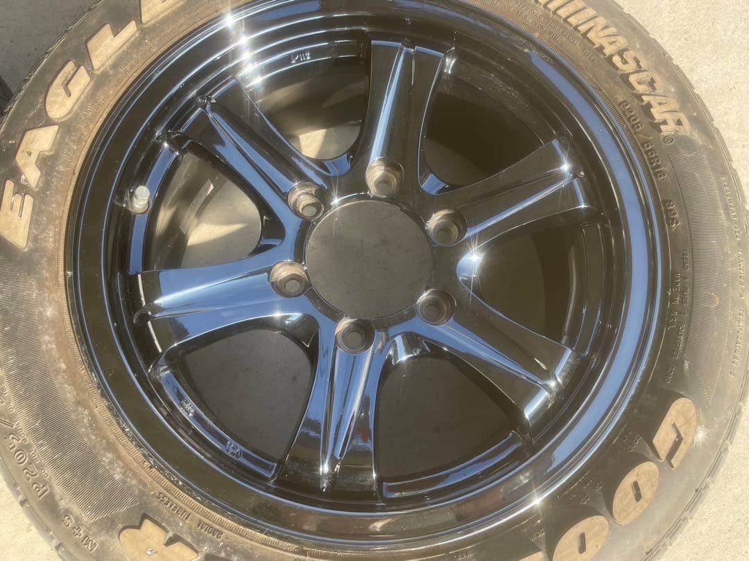 商談中　wedsブラッククロームホイール4本