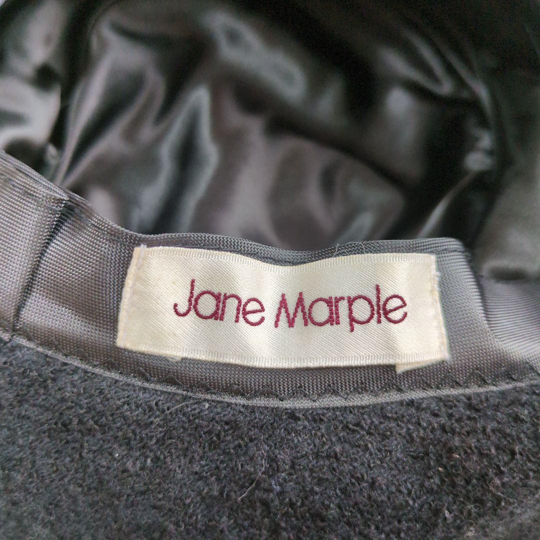 ジェーンマープル　帽子　天使の羽根　黒