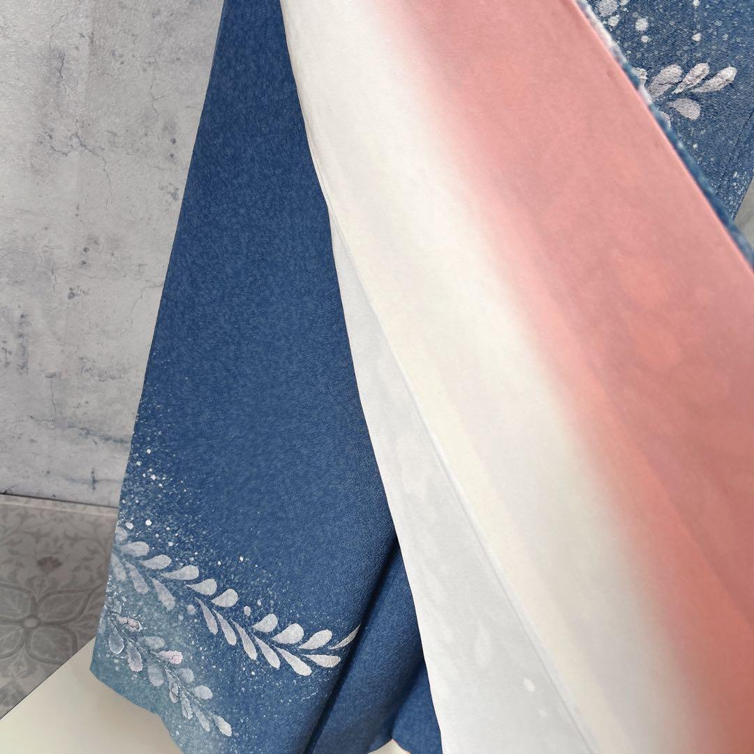 訪問着フルセット　辻ヶ花　着物　正絹　水色　華やか　可愛い　入学式　卒業式