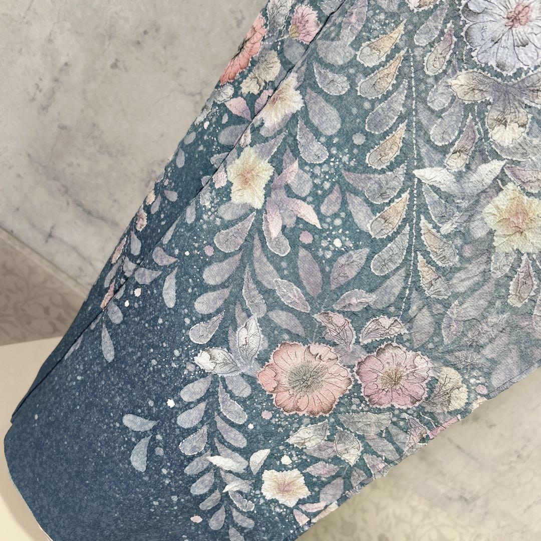 訪問着フルセット　辻ヶ花　着物　正絹　水色　華やか　可愛い　入学式　卒業式