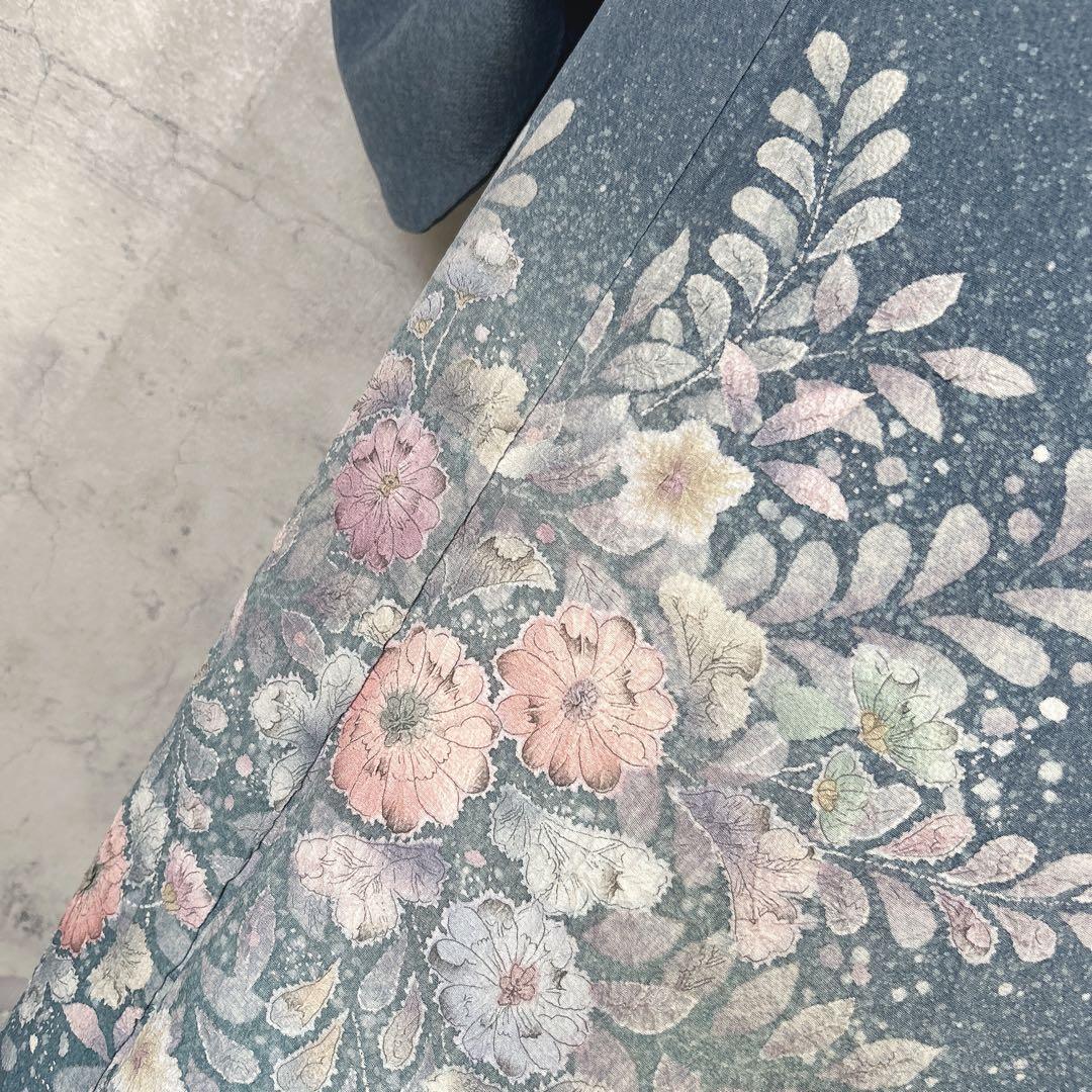 訪問着フルセット　辻ヶ花　着物　正絹　水色　華やか　可愛い　入学式　卒業式