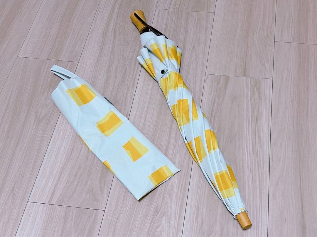 サンバリア100 2段折　キューブイエロー